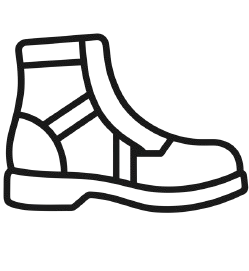 Hiking Work Boot Outline Icon